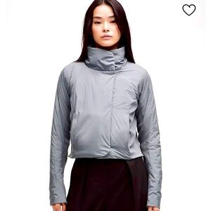 LULULEMON CITY JACKET CROPPED GRAY SIZE 10